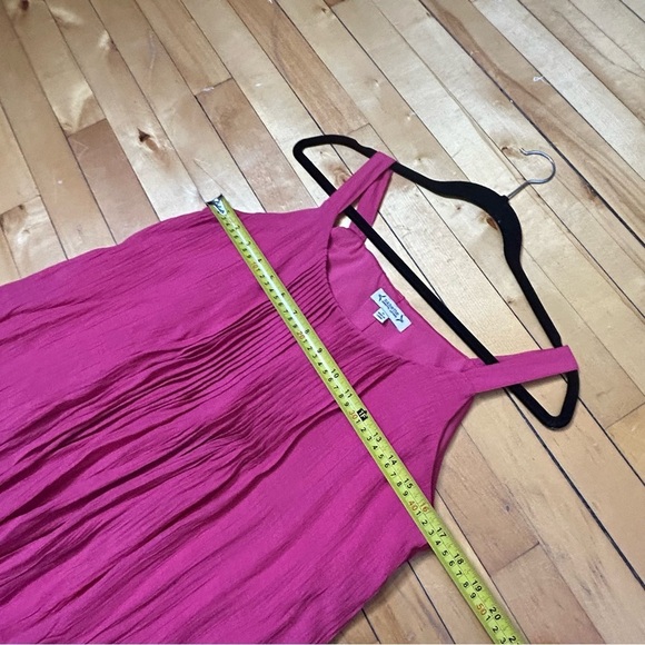 Nanette Lepore Sz M Pink Pleater Relaxed Maxi Dress - Picture 8 of 9